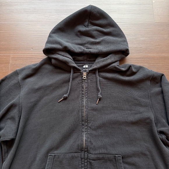 Uniqlo Men's Cotton Sweat Full-Zip Hoodie - Picture 3 of 8